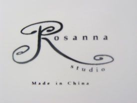 Rosanna Studio Williams Sonoma Cheers Salad Plate RARE