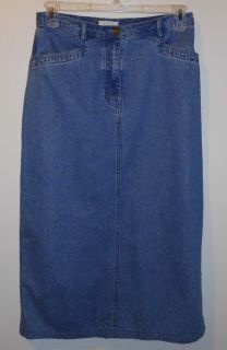Christopher Banks Womens size 10 partial elastic waist long denim jean
