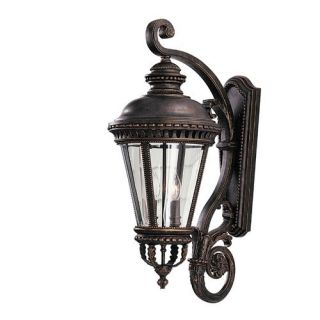 Cifial Castle Wall Lantern in Grecian Bronze Polished Chrome 221 110