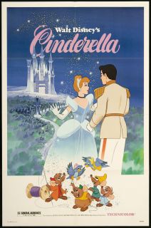 Cinderella 1981 re Release U s One Sheet Movie Poster