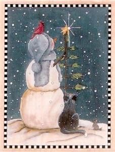 New Cindy Sampson Rubber Stamps Happen Christmas Winter Season Snowman
