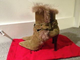 New Christian Louboutin Suede Boot Size 39 Oliver
