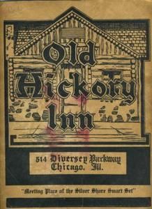 Old Hickory Inn Menu Chicago Illinois 1940s