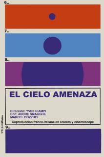  Poster for French FilmSky MenaceMinimalistic Art Yves Ciampi