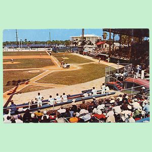 City Island Park Daytona Beach FL Expos Postcard