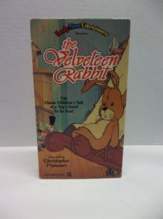Velveteen Rabbit [VHS] Christopher Plummer Kids cartoon Movie tape