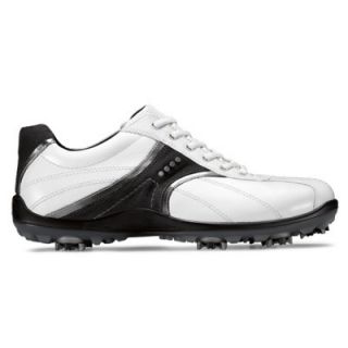 Ecco Casual Cool II Golf Shoes White Buffed Silver Moonless