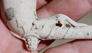 antique circa 1850 s clay pipe with animal