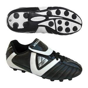 Vizari Viper Moulded Rubber Soccer Cleats Black White 92975 Youth Size