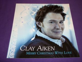 Clay Aiken Merry Christmas with Love 2004 RCA Records Promo Poster 12