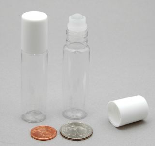 pack of 13ml refillable roll on clear pet plastic bottles for lip