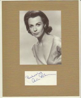 Claire Bloom Autograph Signed Display Young Gorgeous Signature COA