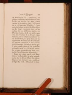1861 Memoir of The Court of Spain by Marquis de Villars