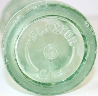 Vintage Coca Cola Embossed Hobbleskirt Soda Bottle Claxton, GA.