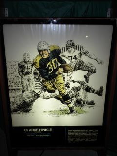 Clarke Hinkle Green Bay Packers Hall of Fame Piece Art from