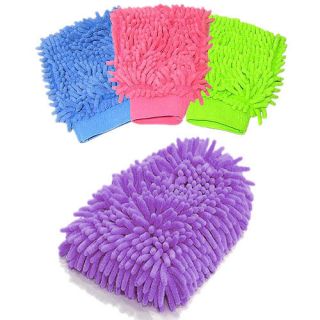 Soft Microfiber Cleaning Hand Glove Car Wash Home Cleaner Duster