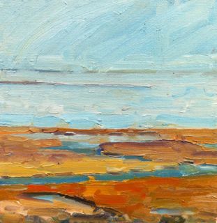 Ellis Landing Brewster Flats Cape Cod 8x10 Oil Painting on Canvas