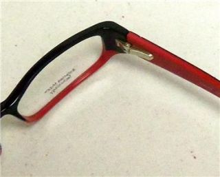  T9858 New Red Black Eyeglasses with Magnetic Sunglass Over Top