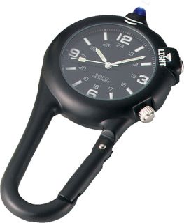  Black Clip Watch with LED Light