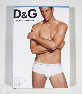 Dolce Gabbana Daily Cotton Mens Brando Brief Stretch Cotton D G