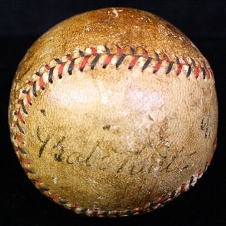 Babe Ruth Lou Gehrig Signed Autographed Baseball Ball JSA