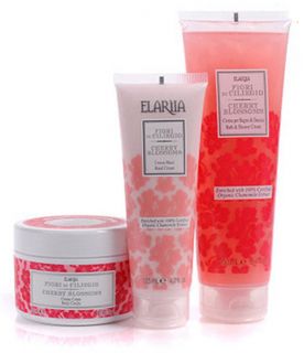 Perlier Cherry Blossom 3 Piece Bath Body Kit Shower Hand Body Sold Out