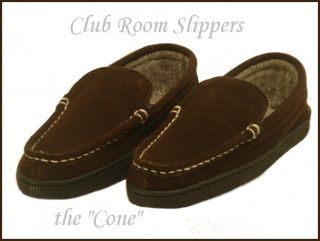 Club Room Cone Mens Slippers Chocolate Size Small 7 8