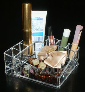 Clear Acrylic Cosmetic organizer Makeup case lipstick holder 01