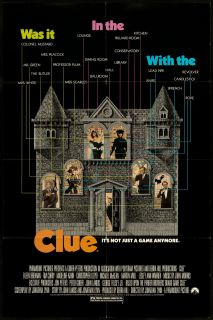 Clue 1985 Original U.S. One Sheet Movie Poster