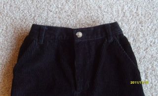 Boys Size 6 Class Club Black Cords Corduroy Cotton Dress Pants Stretch
