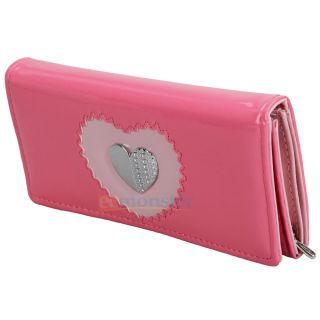  Wallet Purse Lady Clutch Handbag Double Heart Card Coin Bag 687