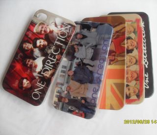 pcs New One Direction 1D Clear Side Hard Back Case for iphone 4 4S L06