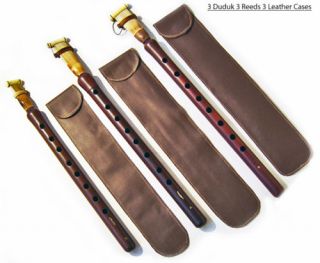 Armenian Pro Duduk 6 Reeds 3 Leather Case Oboe Flute