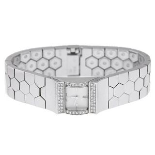 Van Cleef Arpels Ladys Diamond Wristwatch 18K White Gold