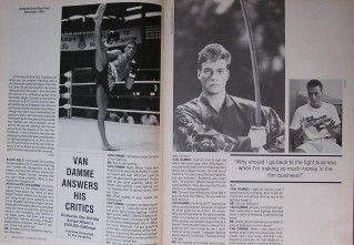 1991 Black Belt Yearbook Jean Claude Van Damme Cat Yamaguchi Karate