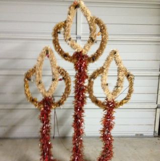 LARGE OUTDOOR COMMERCIAL CHRISTMAS DECORATIONS YARD BUILDING POLE 24