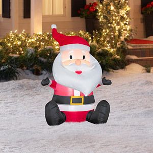 Tall Airblown Santa Christmas Inflatable Yard Outdoor Decoration