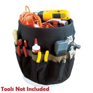 name clc 1117 5 gallon 30 pocket outside bucket tool bag includes clc