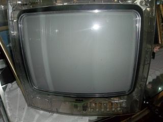 13 Inch Vintage RCA Clear Plastic Prison Jail Tube Television