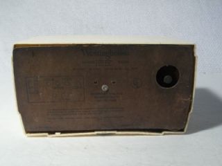 Vintage Westinghouse Am Tube Radio Alarm Clock Combo Model H 392T5