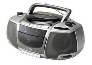 Coby Portable Stereo CD Cassette Player AM FM Radio Boombox Dual