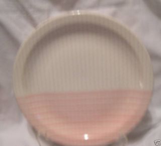 Churchill England Pink Stripes Dots 10 Dinner Plate