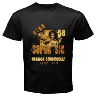 New Vintage Ciao Super SIC Rip Marco SIMONCELLI Black T Shirt Size s M
