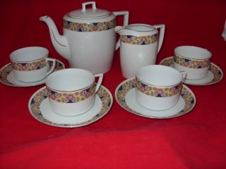 CZECHOSLOVAKIA VINTAGE COFFEE SET