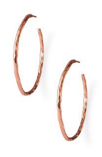 Ippolita Number 3 Rosé Hammered Hoops