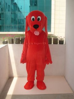 New Red Clifford Dog Mascot Costume Fancy Dress Adult