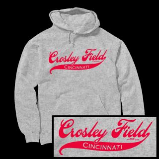 Crosley Field Cincinnati Ohio Redlegs Baseball Hoodie