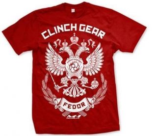 Clinch Gear Mens T Shirt Red Walkout Strikeforce SF Fedor Hendo UFC