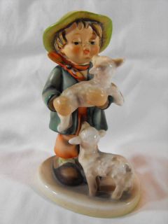 Figurine Goebel Hummel Shepherd Boy 2 Lambs 64 5 1 2 Tall