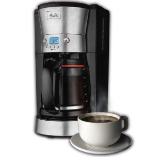 New Melitta 12 Cup Programmable Coffee Maker With Glass Carafe, Pause